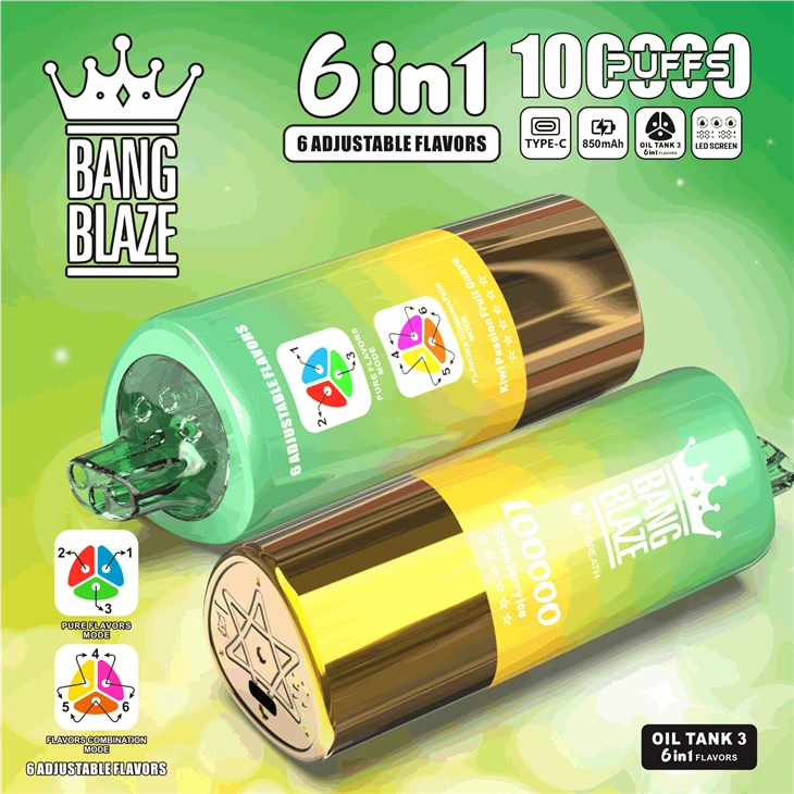 Bang Blaze 6in1 100K Puffs high quality