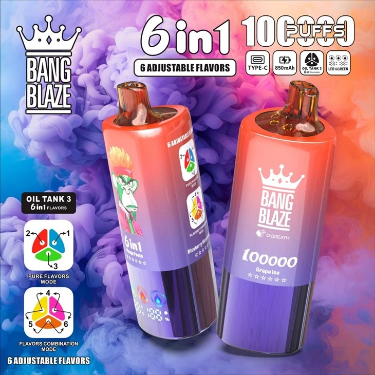 Bang Blaze 6in1 100K Puffs best